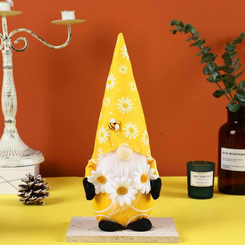 Bee Festival Yellow Gonk Gnome Faceless Doll Ornaments
