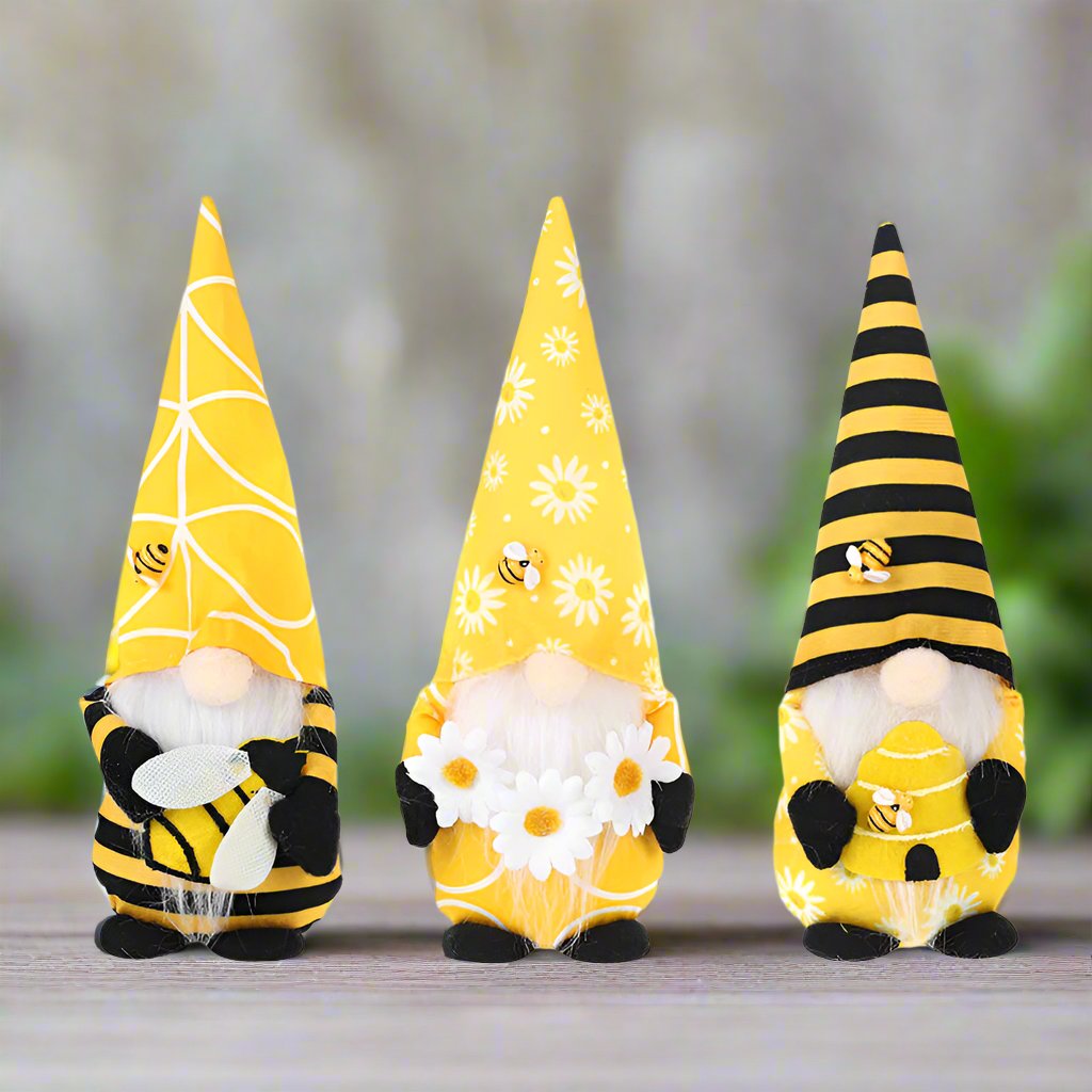 Bee Festival Yellow Gonk Gnome Faceless Doll Ornaments