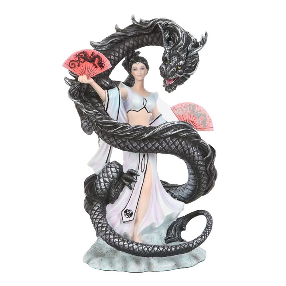 Black Dragon Dance Figurine Statue by Anne Stokes