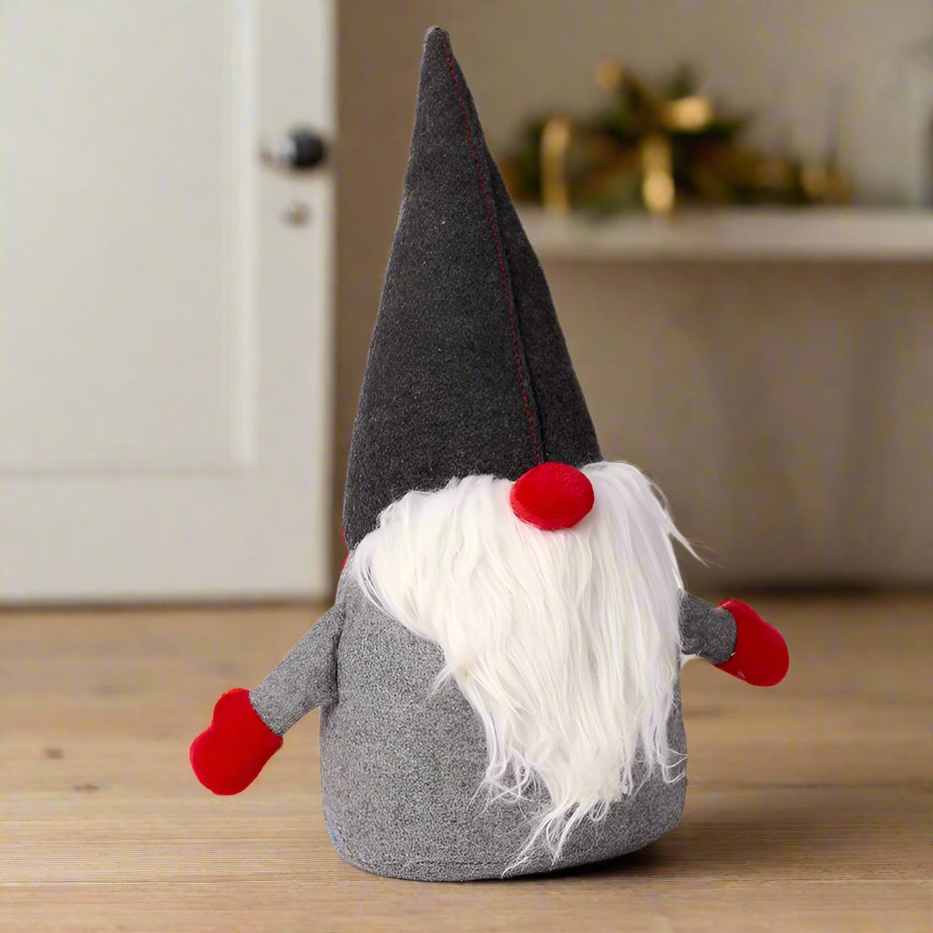 Grey Gonk Gnome Weighted Fabric Door Stop