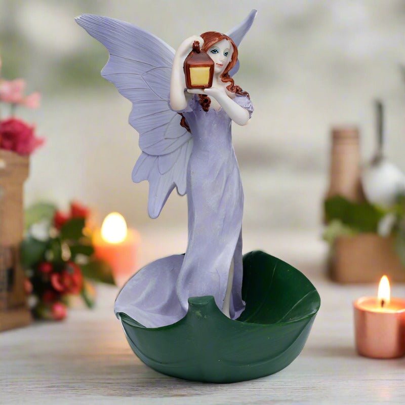 Lilac Fairies - Light of the Forest Fairy Ornament Figurine