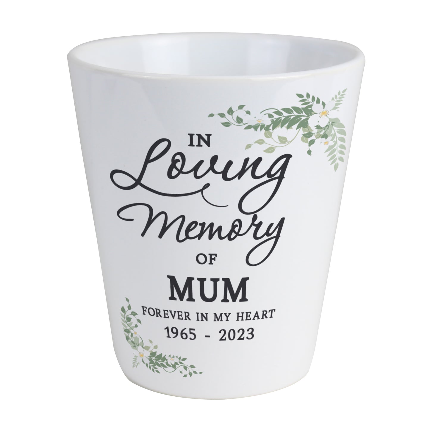 Personalised Botanical in Loving Memory Memorial Plant Flower Pot