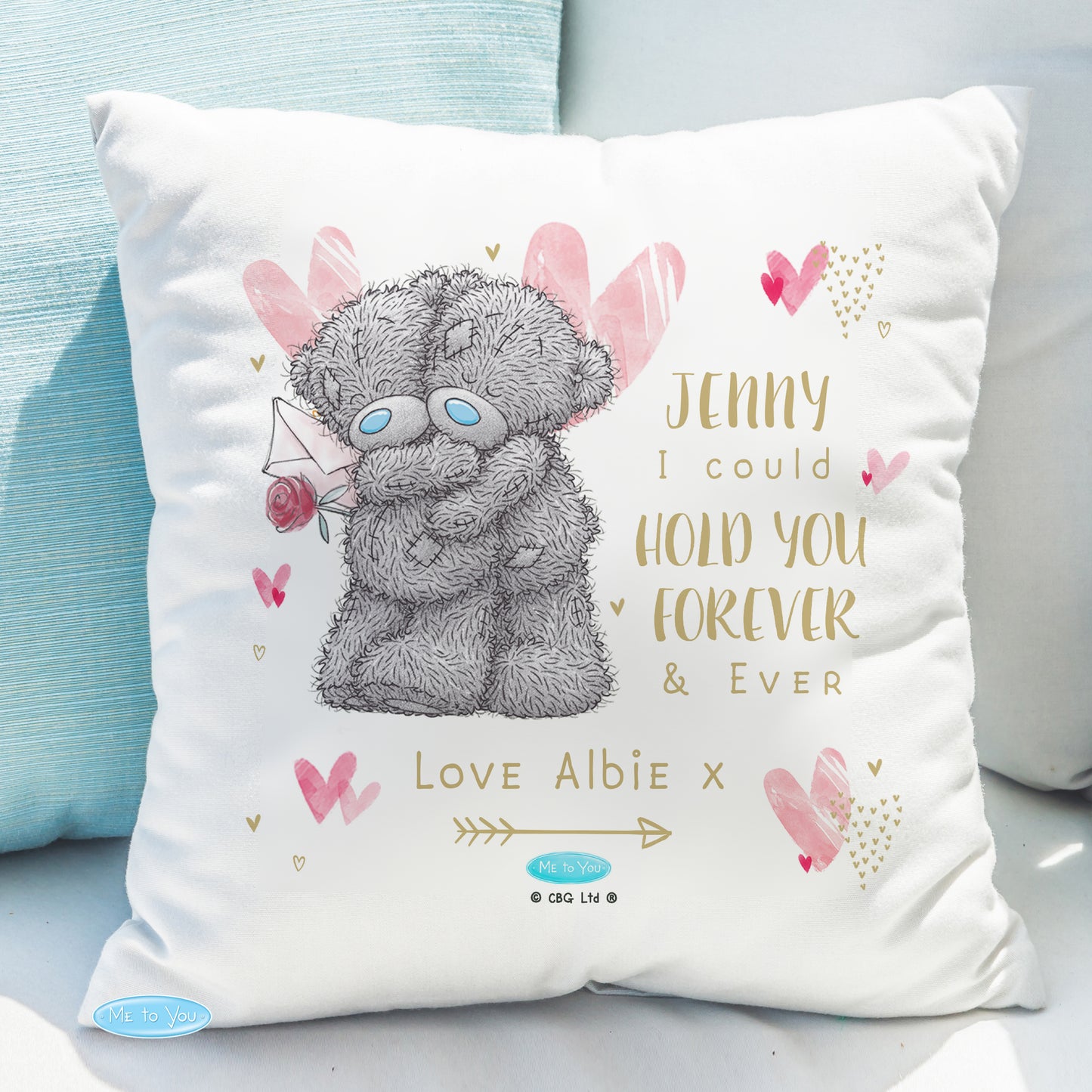 Personalised Me to You Hold You Forever Cushion