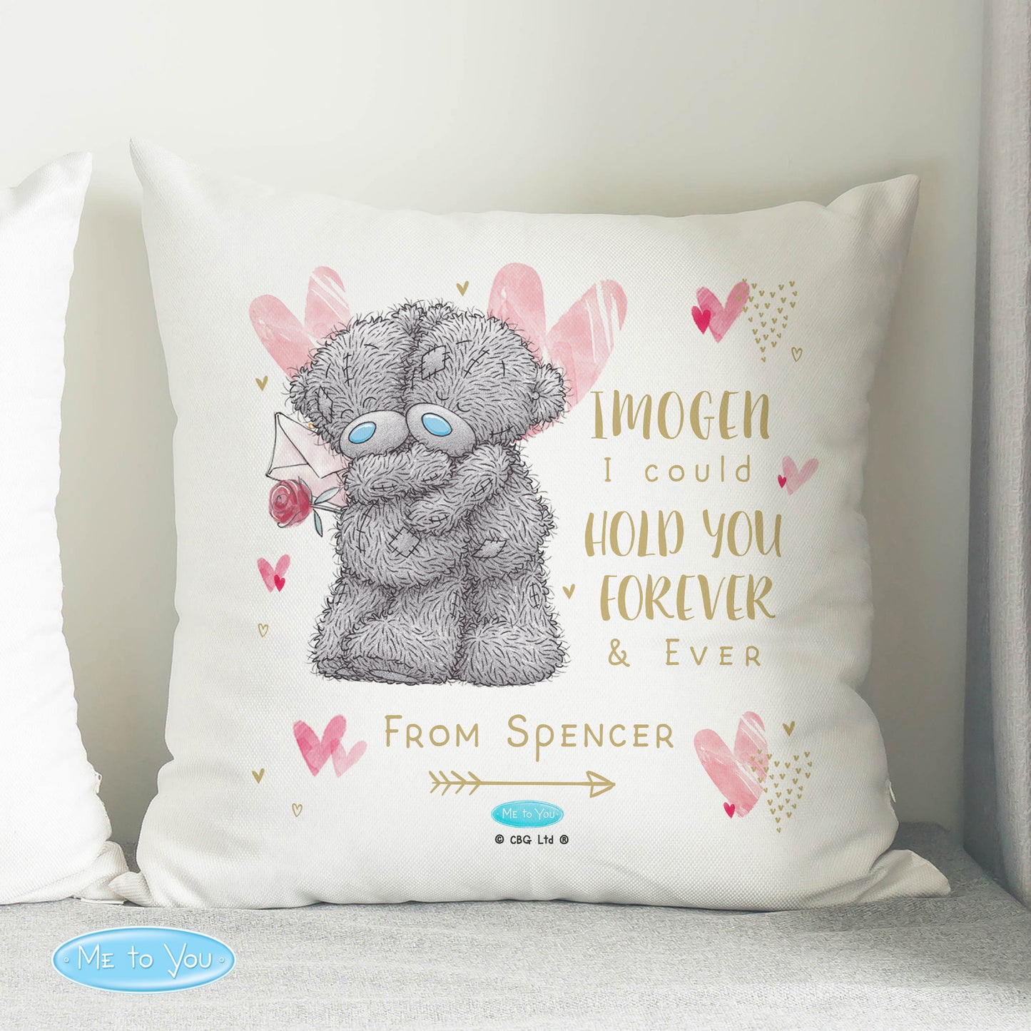 Personalised Me to You Hold You Forever Cushion