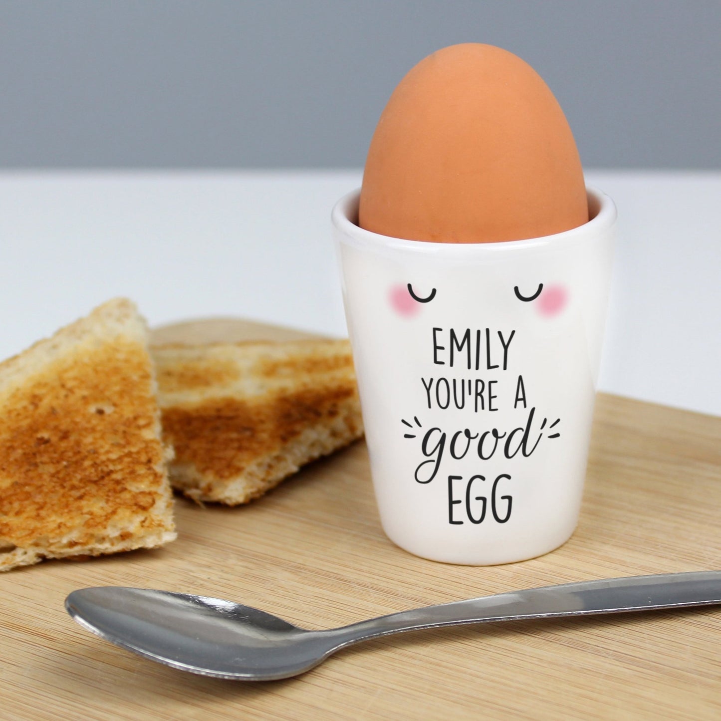 Personalised Name You're A Good Egg Ceramic Egg Cup