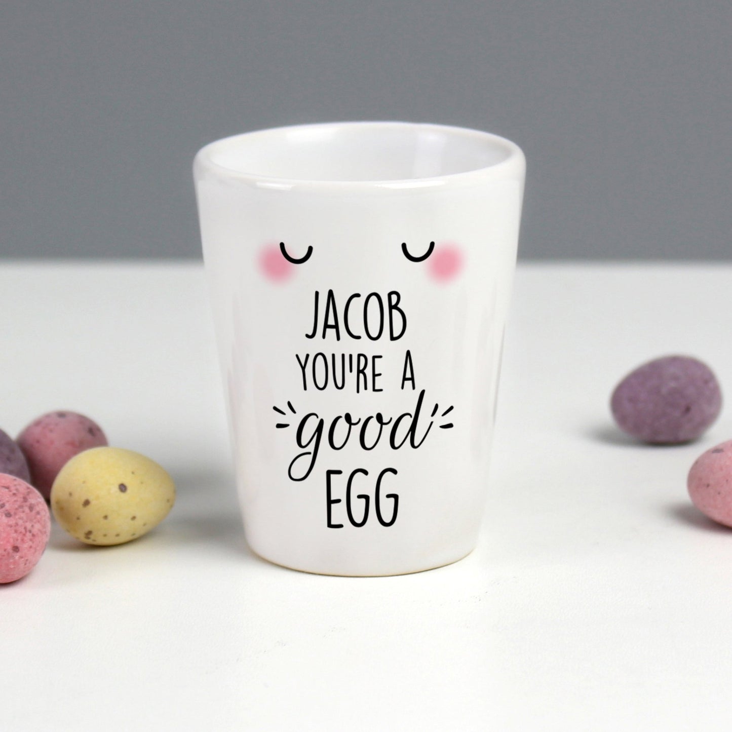 Personalised Name You're A Good Egg Ceramic Egg Cup