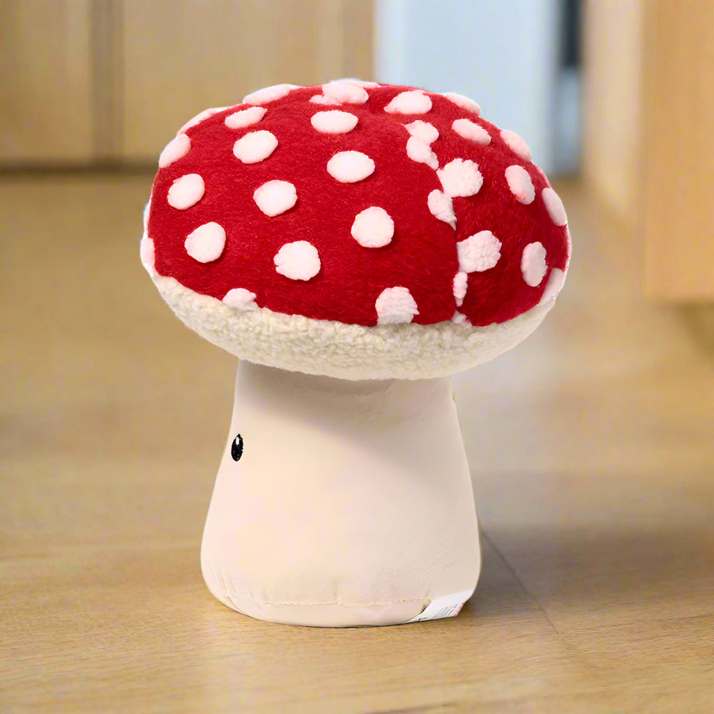 Plush Mushroom Toadstool Door Stop Weighted Fabric Stopper