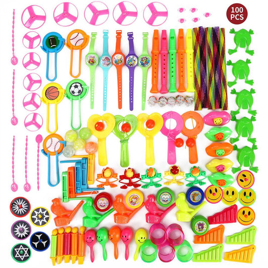 100pc Party Bag Filler Toys Birthday Prizes Gifts Loot Pinata Fillers