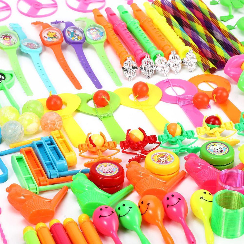 100pc Party Bag Filler Toys Birthday Prizes Gifts Loot Pinata Fillers