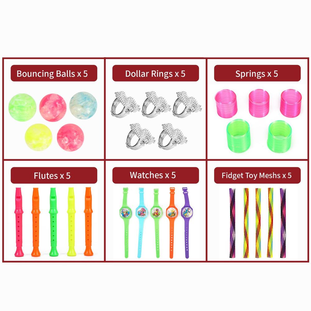 100pc Party Bag Filler Toys Birthday Prizes Gifts Loot Pinata Fillers