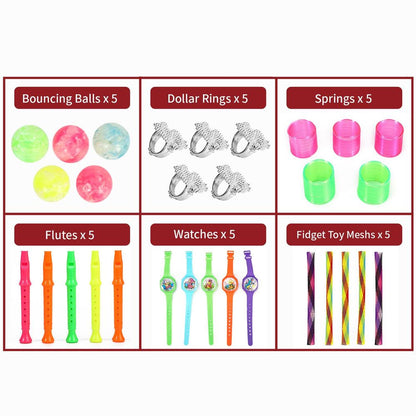 100pc Party Bag Filler Toys Birthday Prizes Gifts Loot Pinata Fillers