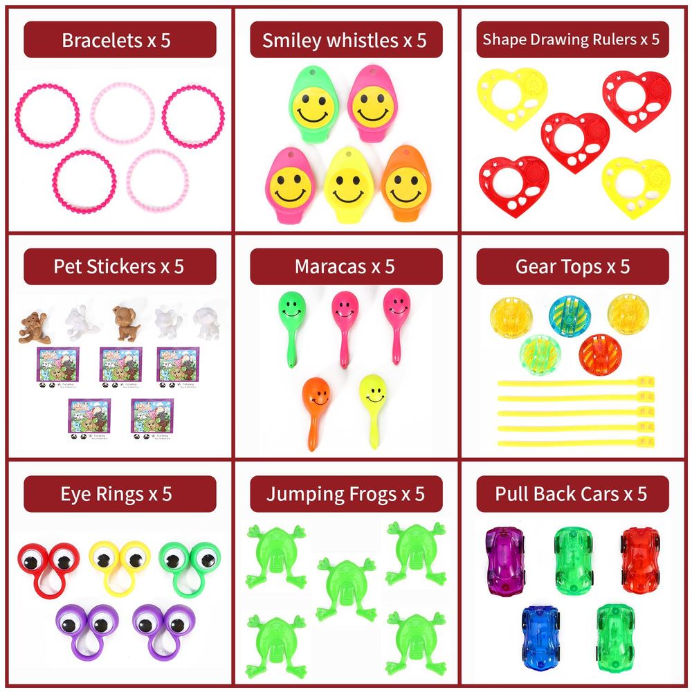 120pc Party Bag Filler Toys Birthday Gifts Pinata Loot Prizes