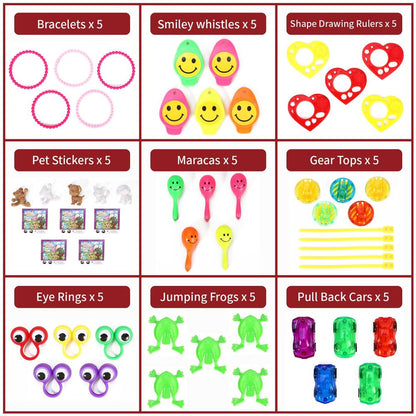 120pc Party Bag Filler Toys Birthday Gifts Pinata Loot Prizes