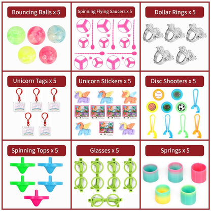 120pc Party Bag Filler Toys Birthday Gifts Pinata Loot Prizes
