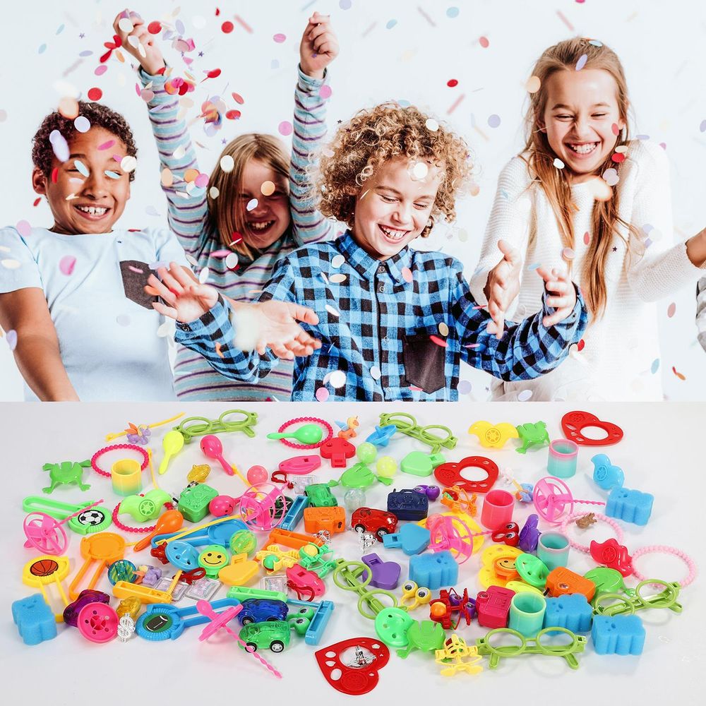 120pc Party Bag Filler Toys Birthday Gifts Pinata Loot Prizes
