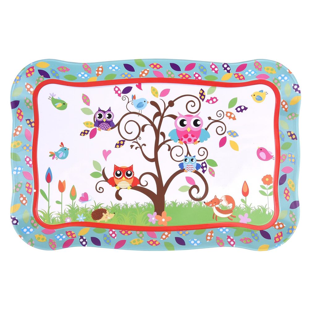 18pcs Woodland Animals Owls Metal Tea Party Play Set with Carry Case