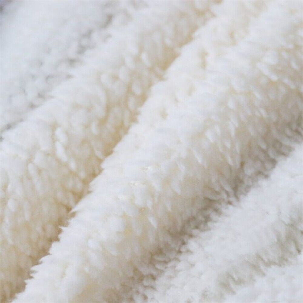 Warm Soft Fleece Blanket Throw - Red Christmas Santa Reindeer Snowman