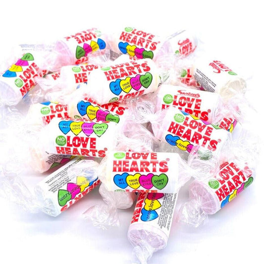 50 Mini Love Hearts Swizzels Party Sweets Wedding Favours Gift Bag Fillers