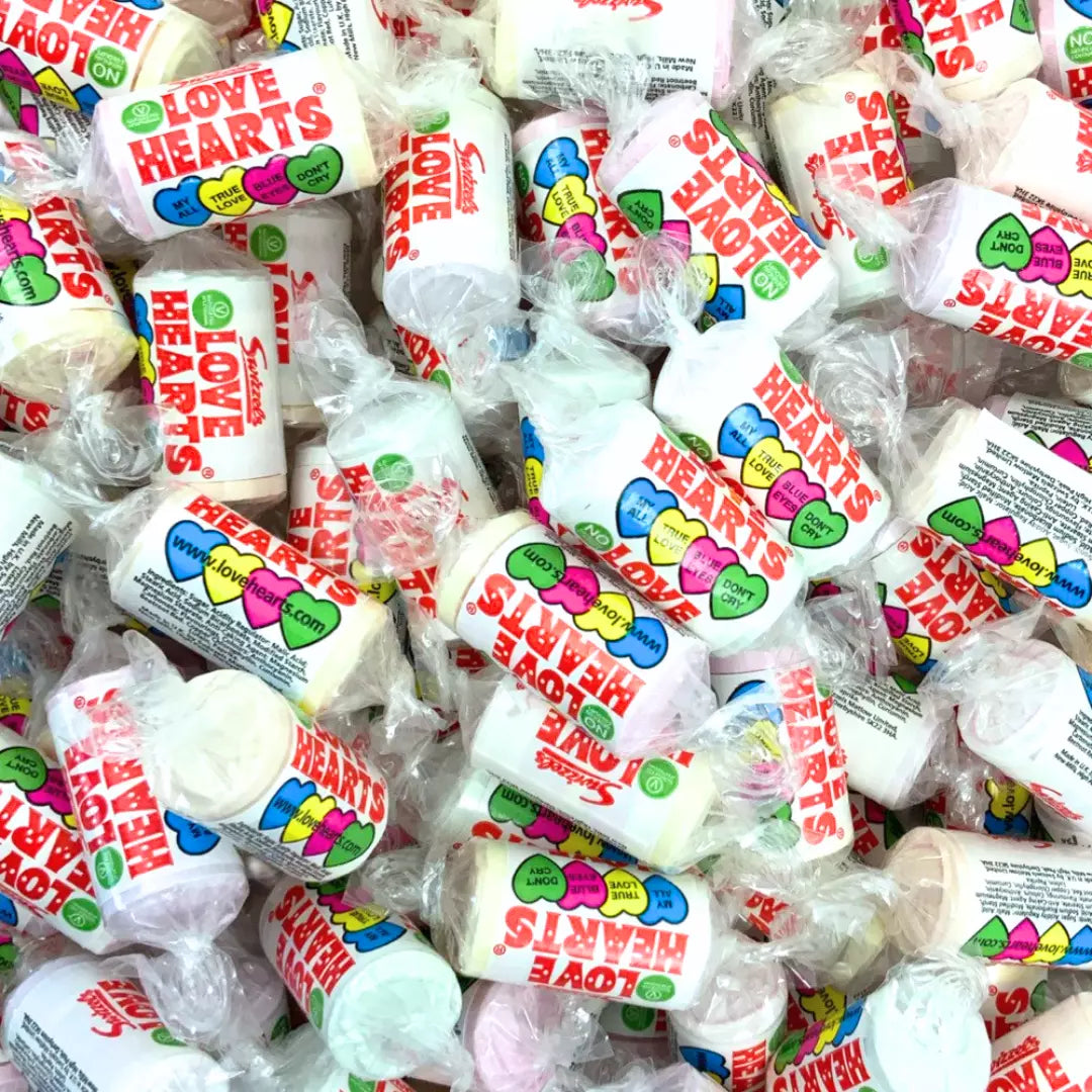 50 Mini Love Hearts Swizzels Party Sweets Wedding Favours Gift Bag Fillers