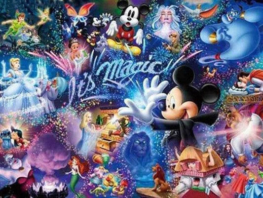 5D Diamond Painting Art Kit Full Drill DIY Craft Kits - Magic Disney Character