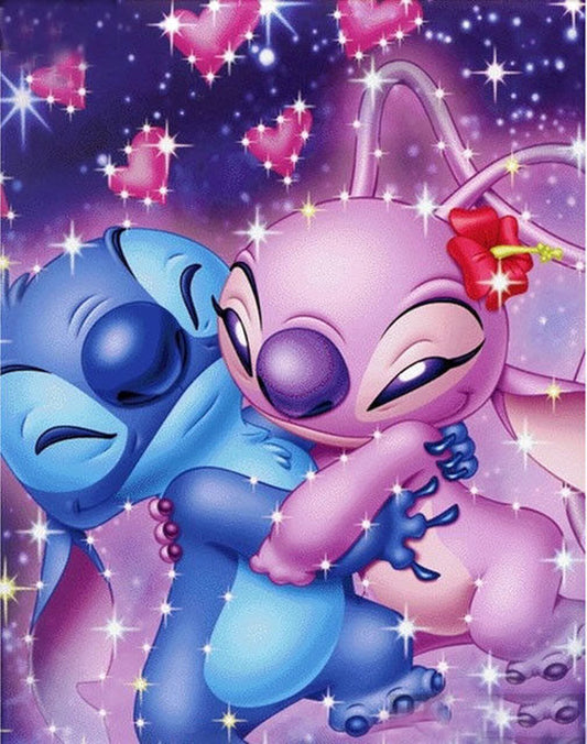 5D Diamond Painting Art Kit Full Drill DIY Craft Kits - Stitch & Angel