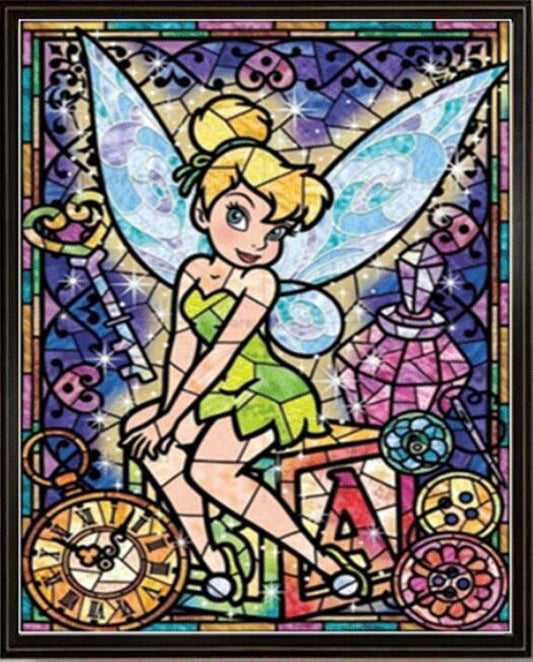 5D Diamond Painting Art Kit Full Drill DIY Crafts - Colourful Mosaic Tinkerbell