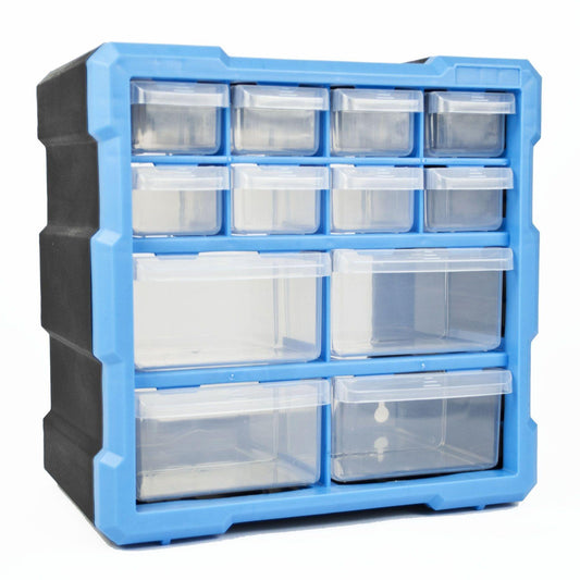 DIY Storage Organiser Unit with 12 Drawers Wall Mountable