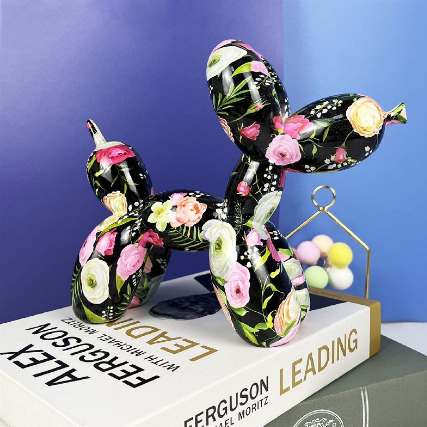 Balloon Dog Graffiti Figurines Colourful Animal Ornaments