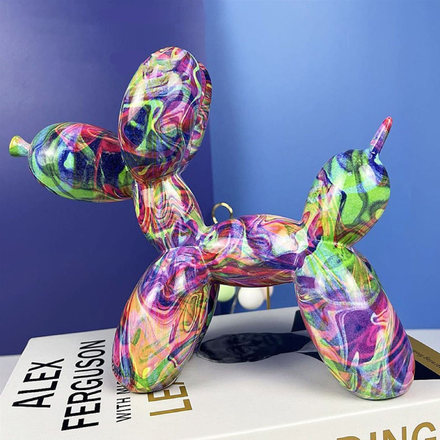 Balloon Dog Graffiti Figurines Colourful Animal Ornaments