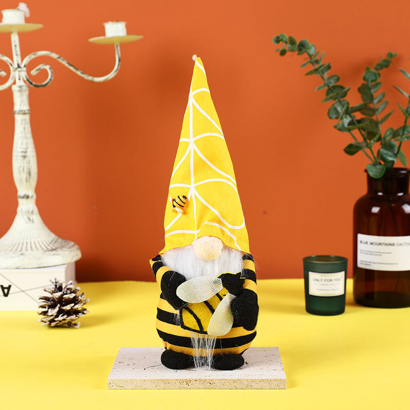 Bee Festival Yellow Gonk Gnome Faceless Doll Ornaments