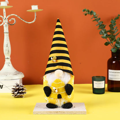 Bee Festival Yellow Gonk Gnome Faceless Doll Ornaments