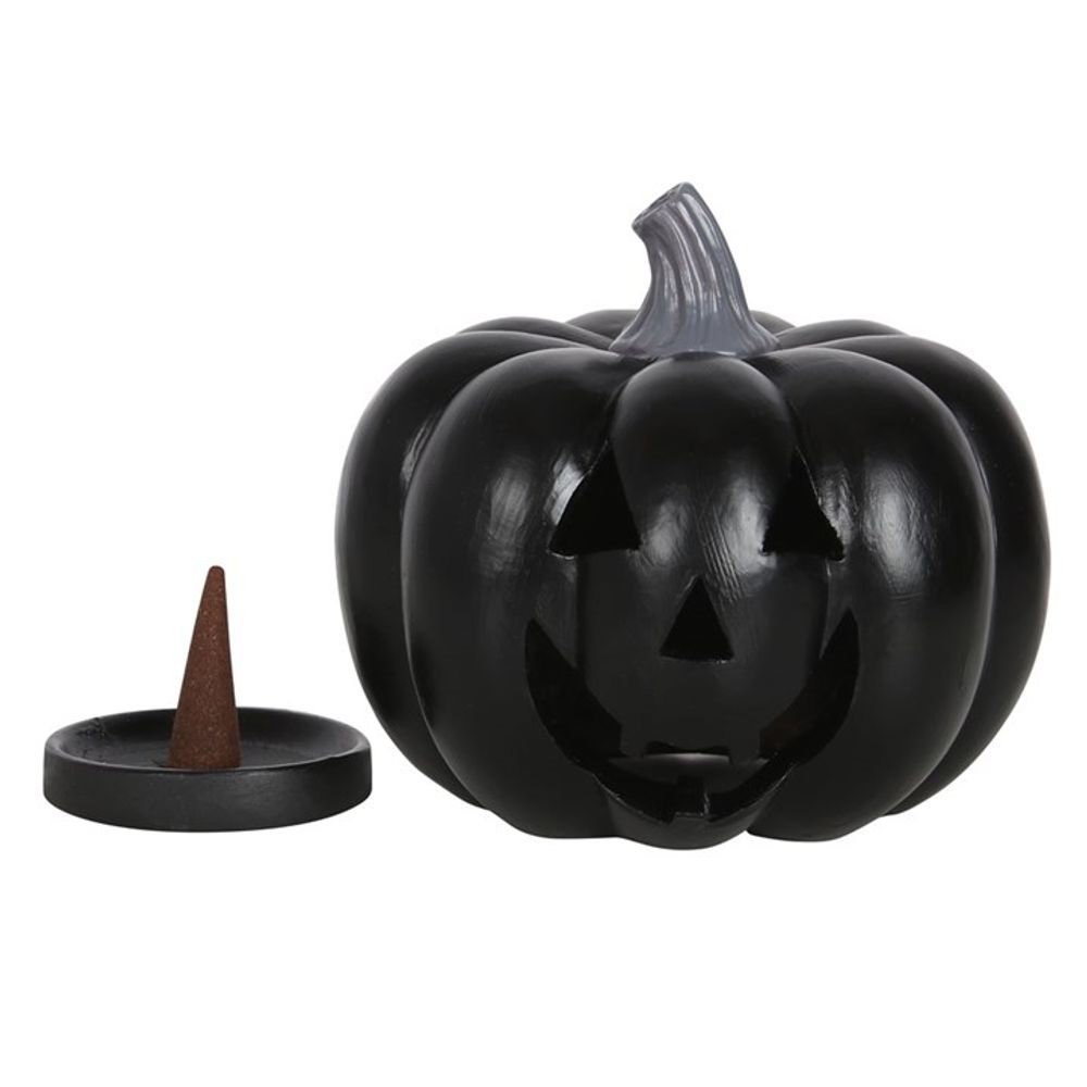 Black Pumpkin Shaped Backflow Incense Cone Holder