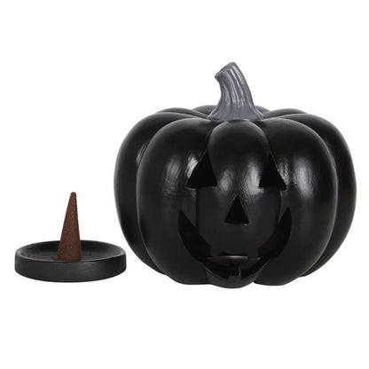 Black Pumpkin Shaped Backflow Incense Cone Holder