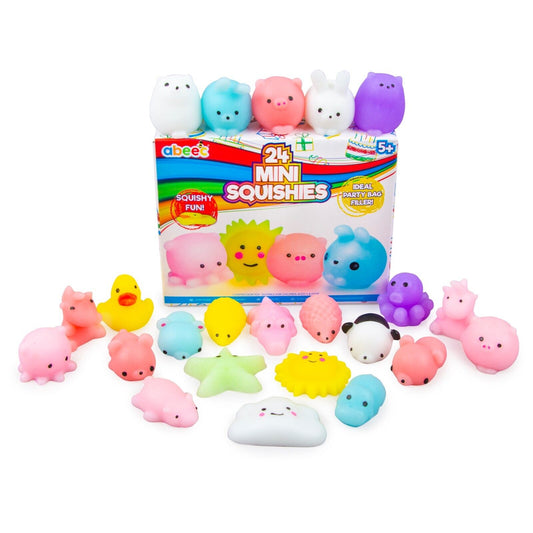 Box of 24 Mini Squishes Loot Party Bag Fillers Squishy Fidget Toys