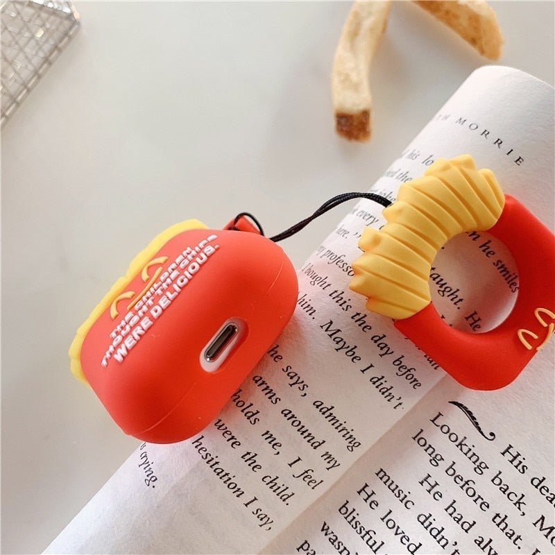 Burger & Fries Food Design AirPods 2 Silicone Protective Case