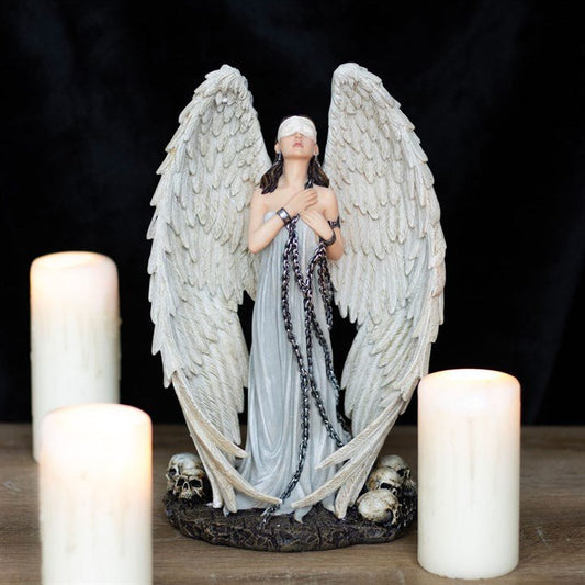 Captive Blindfold White Angel Figurine Ornament by Spiral Direct