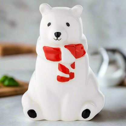 Ceramic Salt and Pepper Shaker Set - White Polar Bears