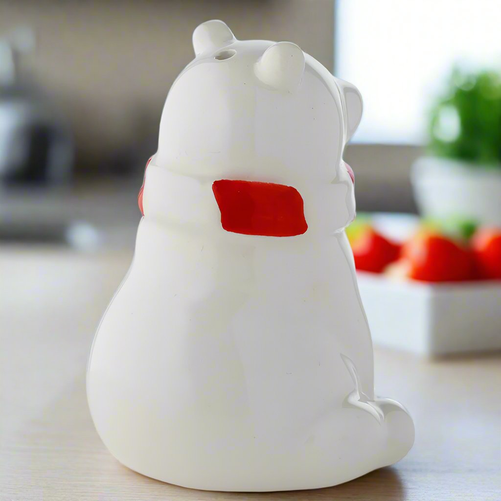 Ceramic Salt and Pepper Shaker Set - White Polar Bears
