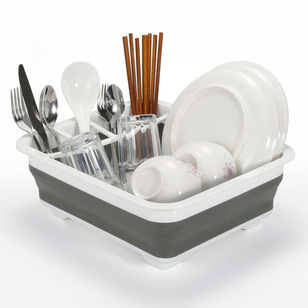 Collapsible Folding Dish Drainer Drying Rack - 3 Colours
