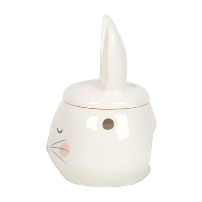 Cute White Bunny Face Ceramic Oil Burner