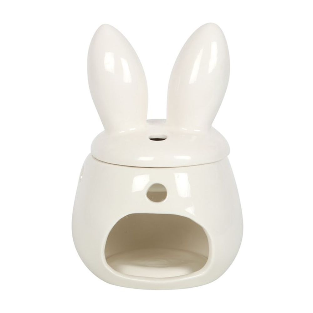 Cute White Bunny Face Ceramic Oil Burner