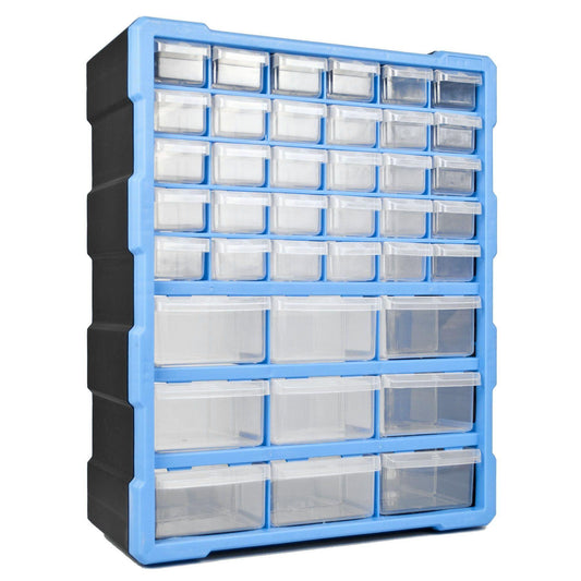 DIY Storage Organiser Unit with 39 Drawers Wall Mountable