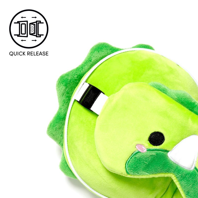 Dinosaur Relaxeazzz Plush Round Kids Travel Pillow & Eye Mask Set
