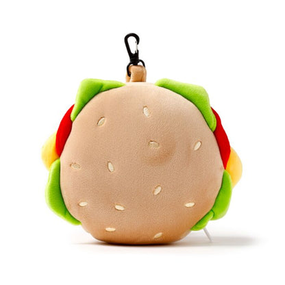 Fast Food Burger Relaxeazzz Plush Round Kids Travel Pillow & Eye Mask Set