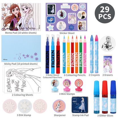 Frozen Anna Elsa Christmas Advent Calendar Art & Craft Stationery Set