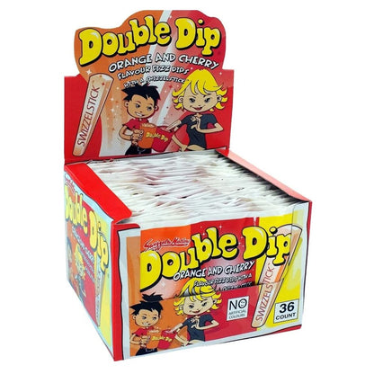Full Box of 36 Swizzels Double Dip Pack Lollies Lollipops - Party Bag Filler