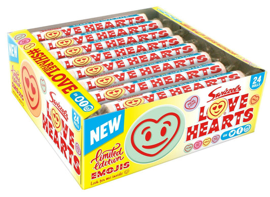 Full Box of 24 Giant Swizzels Love Hearts Sweets - Party Favours Bag Filler