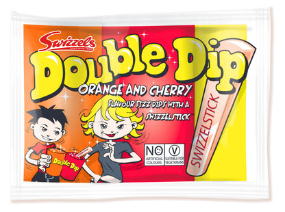 Full Box of 36 Swizzels Double Dip Pack Lollies Fizz Lollipops - Party Bag Filler