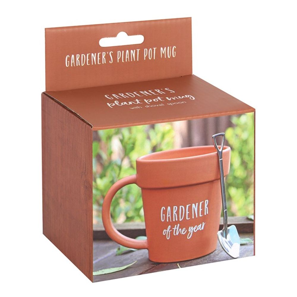 Gardener of the Year Flower Pot Mug and Shovel Spoon