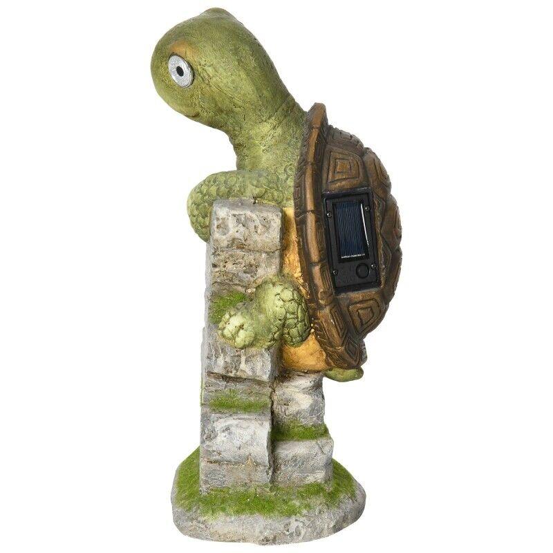 Green Tortoise Solar LED Light Outdoor Garden Statue Ornament
